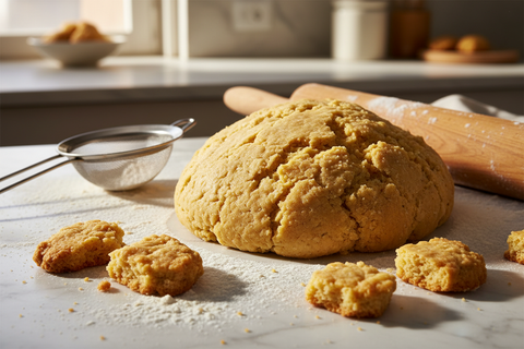 immagine per descrivere un corso teorico chiamato frolla masterclass. Focus sulla frolla per favore non mostrare un corso